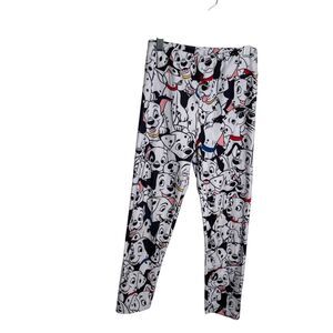 Disney Parks 101 Dalmatians Leggings Women's XS Black White Puppies